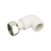 Уголок PPR с накидной гайкой Blue Ocean 20х3/4", 90° ВР SD00010054