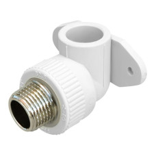 Уголок PPR Blue Ocean настенный с креплением 20х1/2", 90° НР SD00042182