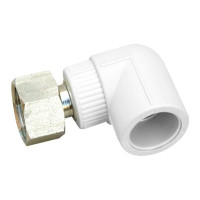 Кутник PPR з накидною гайкою Blue Ocean 25х3/4", 90° ВР з латунним штоком SD00042185