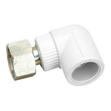 Кутник PPR з накидною гайкою Blue Ocean 25х3/4", 90° ВР з латунним штоком SD00042185