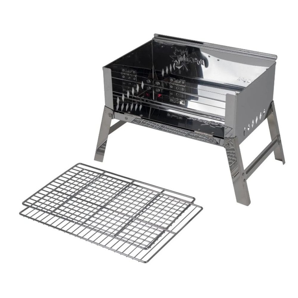 Гриль угольный Bo-Camp Compact Delux Silver (8108360) (DAS301403)