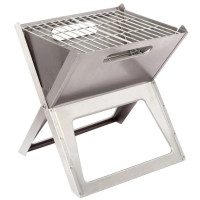 Гриль угольный Bo-Camp Notebook/Fire Basket Compact Silver (8108347) (DAS301445)