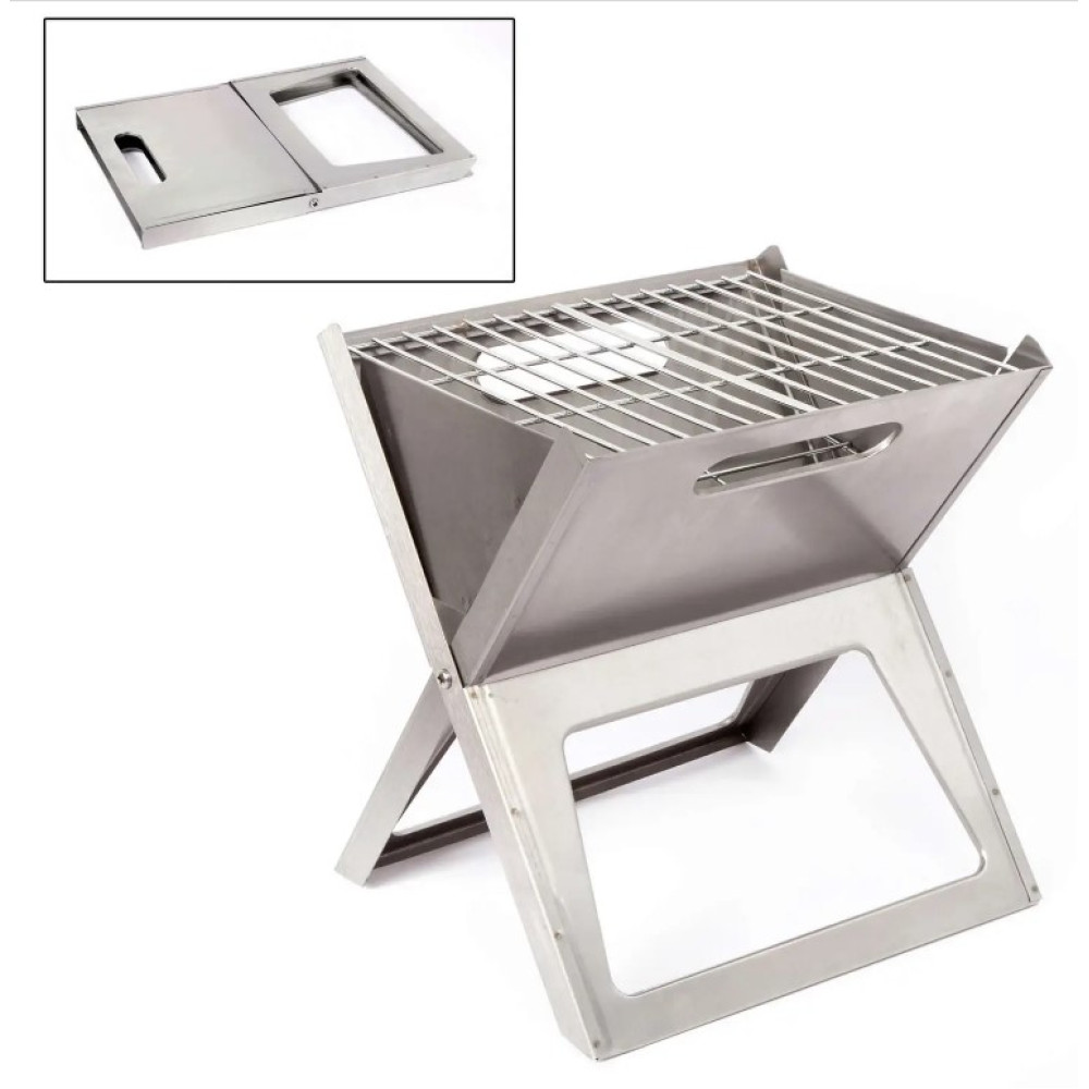Гриль угольный Bo-Camp Notebook/Fire Basket Compact Silver (8108347) (DAS301445)