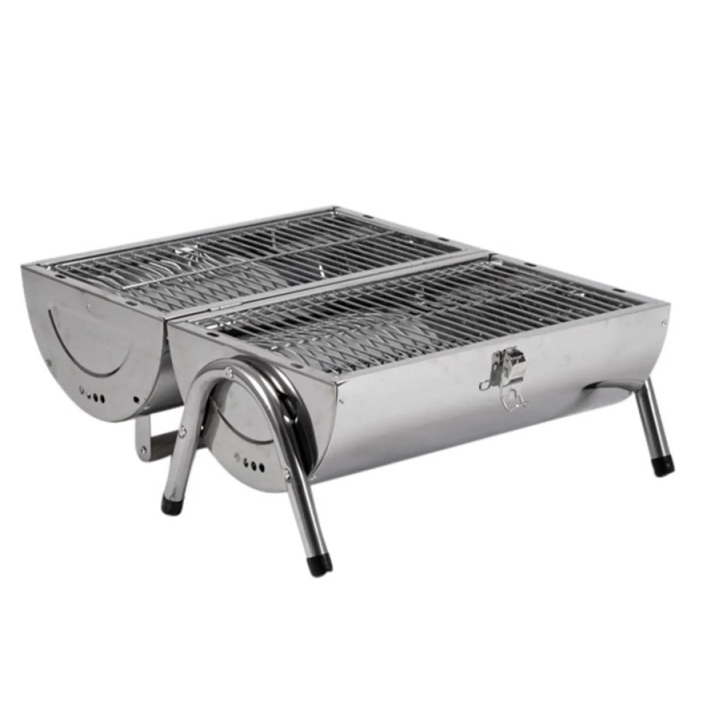 Гриль вугільний Bo-Camp Barrel Silver (8108381) (DAS301446)