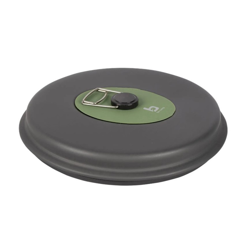 Набір посуду Bo-Camp Explorer 4 Pieces Hard Anodized Grey/Green (2200244) (DAS301407)