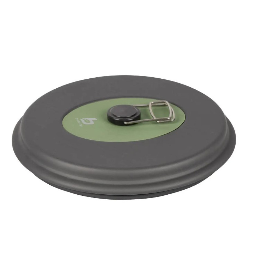 Набір посуду Bo-Camp Explorer 4 Pieces Hard Anodized Grey/Green (2200244) (DAS301407)