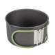 Набір посуду Bo-Camp Explorer 4 Pieces Hard Anodized Grey/Green (2200244) (DAS301407)