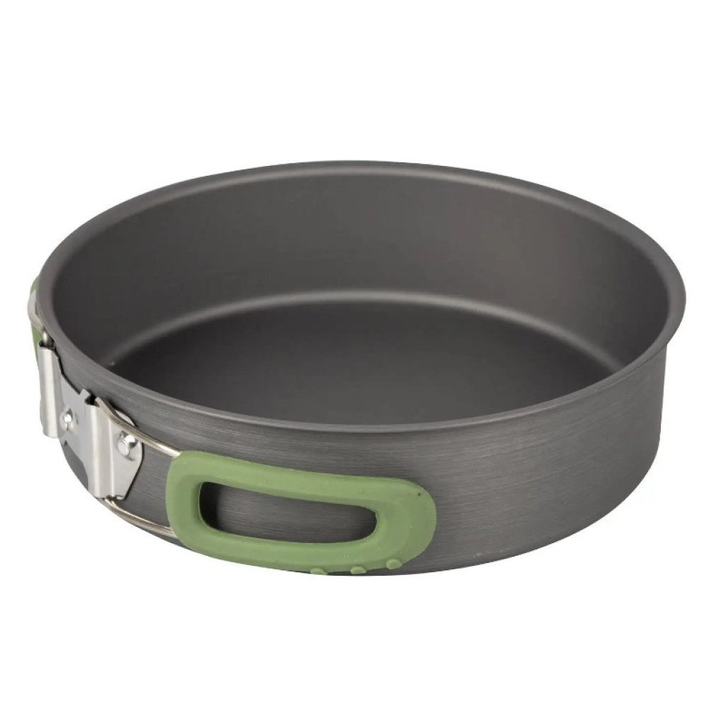 Набір посуду Bo-Camp Explorer 4 Pieces Hard Anodized Grey/Green (2200244) (DAS301407)