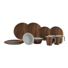 Сервиз столовый Gimex Tableware Nature 16 Pieces 4 Person Wood (6913100) (DAS302015)