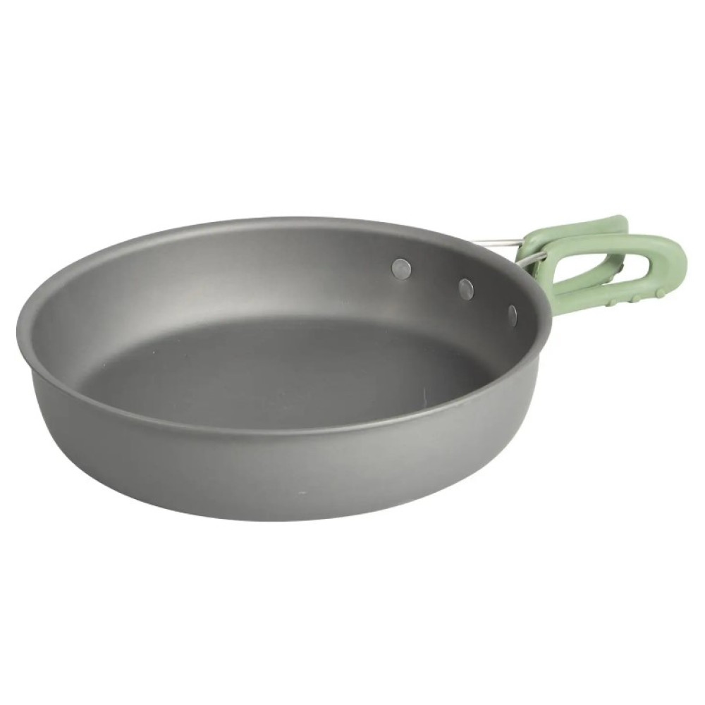Набір посуду Bo-Camp Explorer XL 4 Pieces Hard Anodized Grey/Green (2200249) (DAS302116)