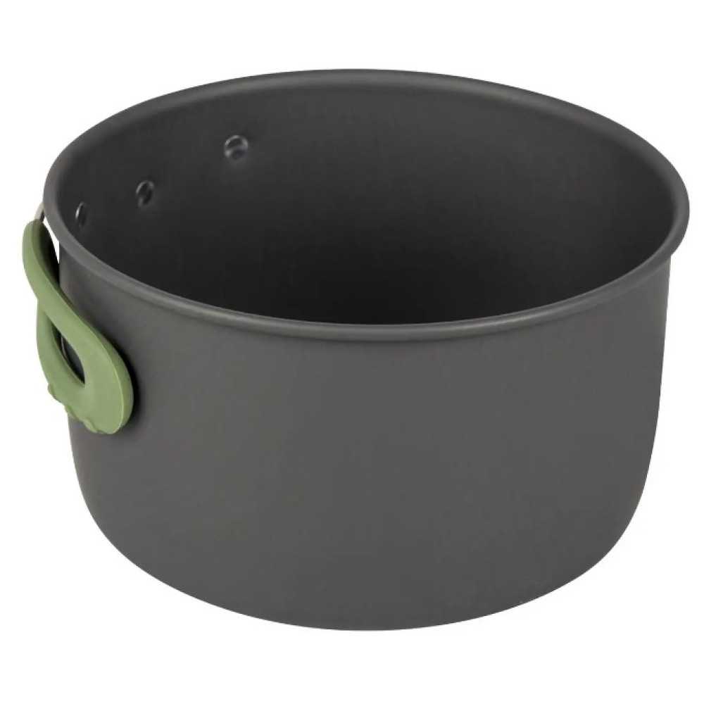 Набір посуду Bo-Camp Explorer 4 Pieces 19 Hard Anodized Grey/Green (2200241) (DAS302733)