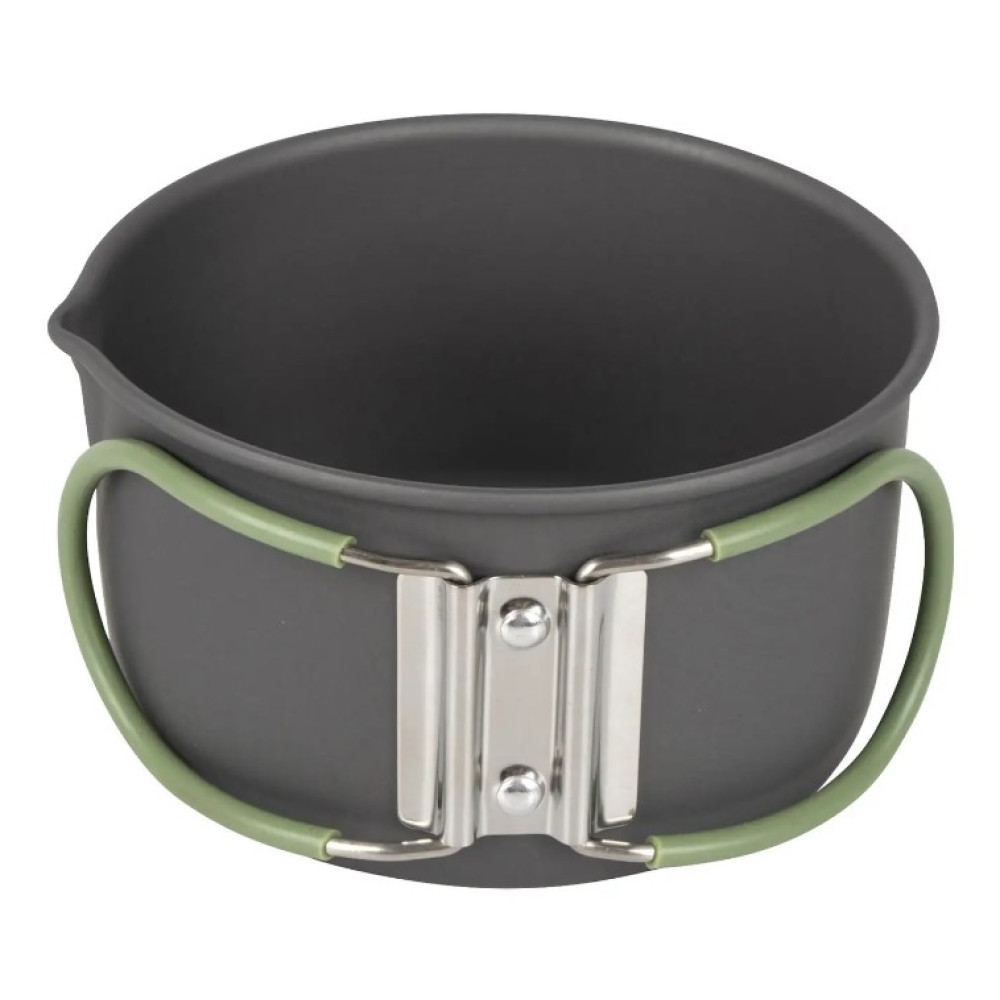 Набір посуду Bo-Camp Explorer 4 Pieces 19 Hard Anodized Grey/Green (2200241) (DAS302733)