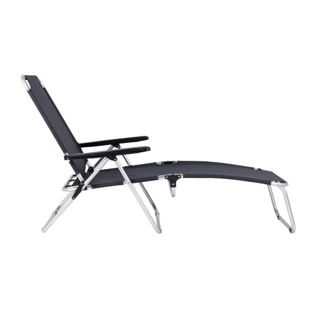 Шезлонг розкладний Bo-Camp Copa Rio Graphite (1211969) (DAS301448)