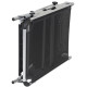 Ліжко розкладне Bo-Camp Sun Lounger With Sunscreen 5 Positions Black (1304460)