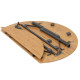 Стол Bo-Camp Poundbury Round 90x90 cm Brown (1404656) (DAS302111)