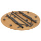 Стол Bo-Camp Poundbury Round 90x90 cm Brown (1404656) (DAS302111)