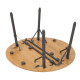 Стол Bo-Camp Poundbury Round 90x90 cm Brown (1404656) (DAS302111)