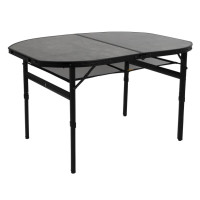 Стіл Bo-Camp Northgate Oval 120x80 cm Black/Grey (1404187)