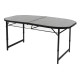 Стіл Bo-Camp Northgate Oval 150x80 cm Black/Grey (1404188)