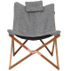Крісло розкладне Bo-Camp Bloomsbury M Grey (1200369) (DAS302725)