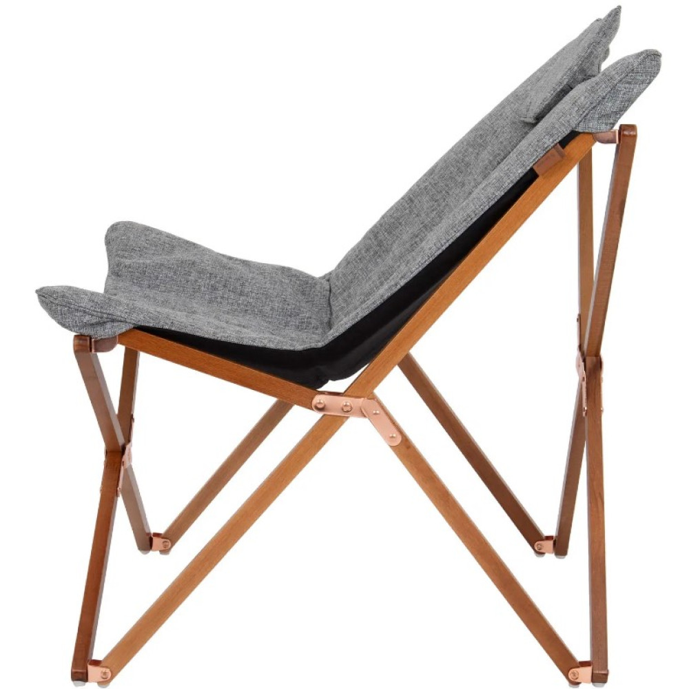 Крісло розкладне Bo-Camp Bloomsbury M Grey (1200369) (DAS302725)