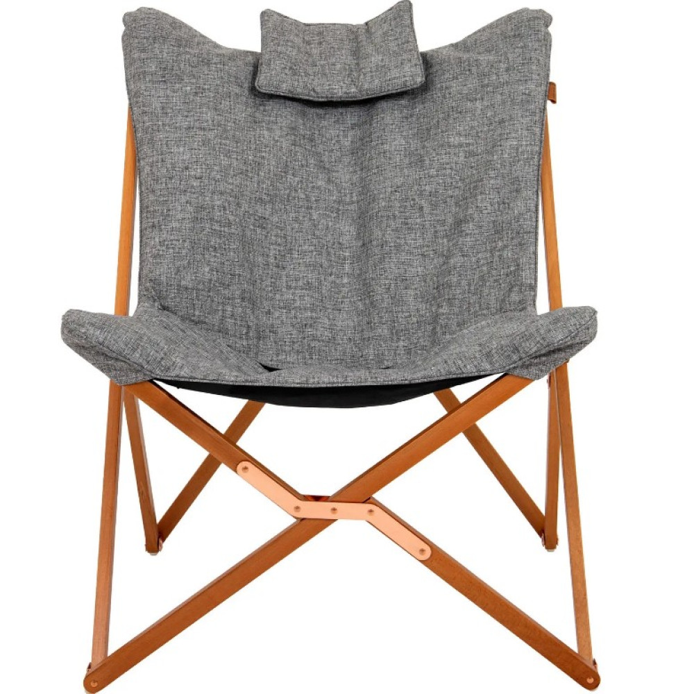 Крісло розкладне Bo-Camp Bloomsbury L Grey (1200370) (DAS302726)
