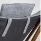 Крісло розкладне Bo-Camp Bloomsbury L Grey (1200370) (DAS302726)