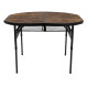 Стол Bo-Camp Woodbine Oval 100x70 cm Black/Wood look (1404185)