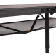 Стол Bo-Camp Melrose Oval 120x80 cm Black/Wood look (1404220)