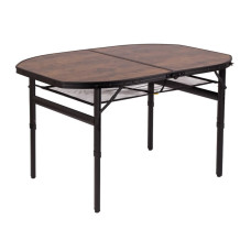 Стол Bo-Camp Melrose Oval 120x80 cm Black/Wood look (1404220)