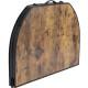 Стол Bo-Camp Melrose Oval 120x80 cm Black/Wood look (1404220)