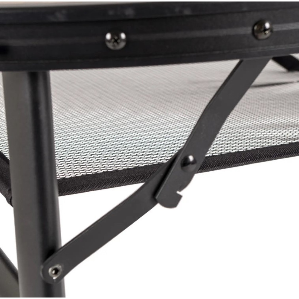 Стол Bo-Camp Melrose Oval 120x80 cm Black/Wood look (1404220)