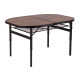 Стол Bo-Camp Melrose Oval 120x80 cm Black/Wood look (1404220)