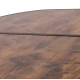 Стол Bo-Camp Melrose Oval 120x80 cm Black/Wood look (1404220)