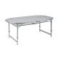 Стіл Bo-Camp Premium Oval 150x80 cm Grey (1404405)