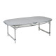 Стіл Bo-Camp Premium Oval 150x80 cm Grey (1404405)