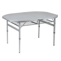 Стіл Bo-Camp Premium Oval 120x80 cm Grey (1404420)