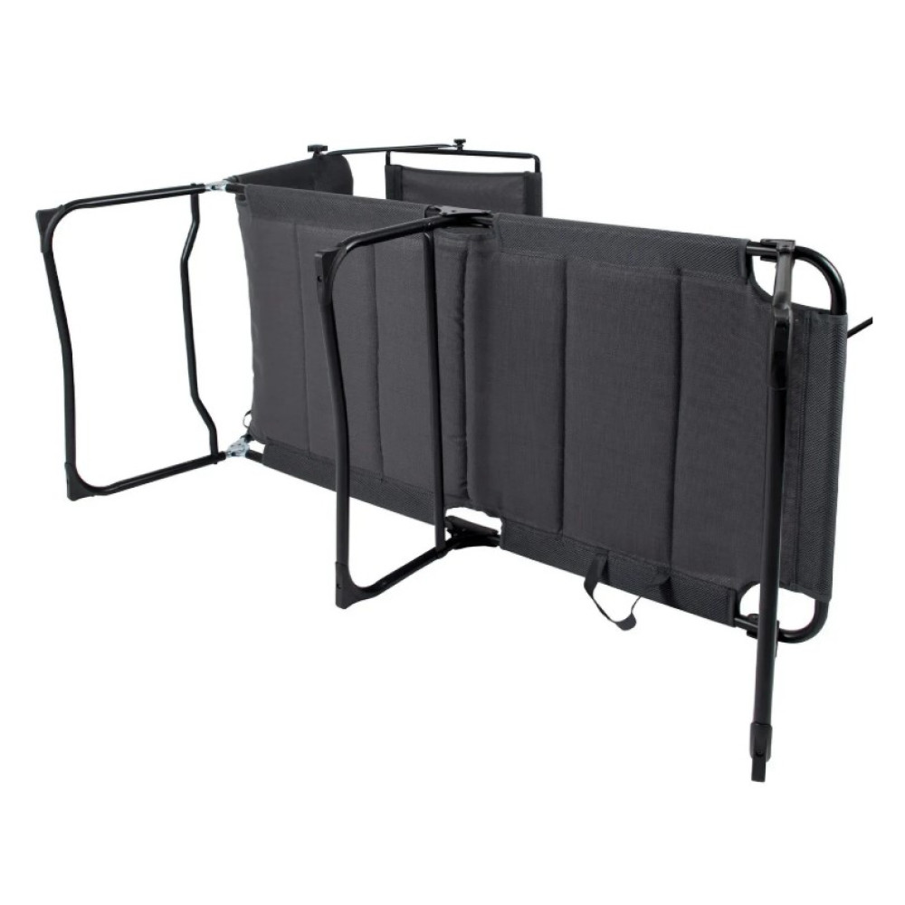 Кровать раскладная Bo-Camp Sun Lounger With Sunscreen 5 Positions Grey (1304492) (DAS303260)