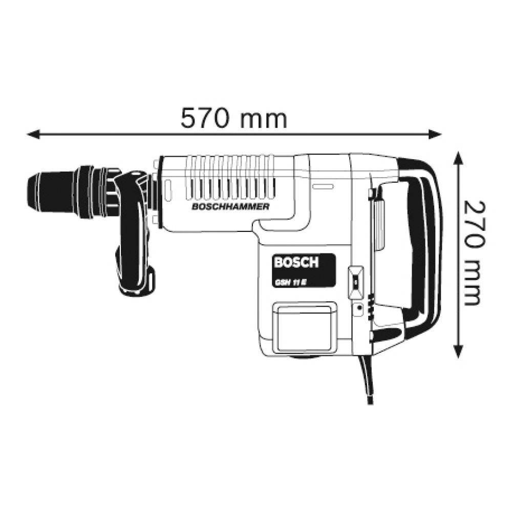 Молоток відбійний Bosch GSH 11E 1500 Вт