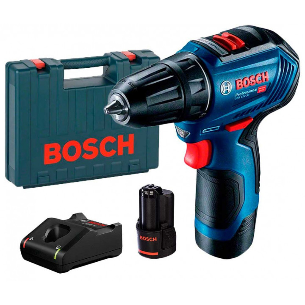 Шуруповерт-дриль Bosch GSR 12V-30 безщітковий 0.601.9G9.000