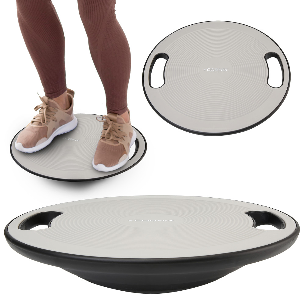 Балансувальна платформа Cornix кругла, пластикова Grey/Black XR-0443