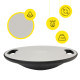 Балансувальна платформа Cornix кругла, пластикова Grey/Black XR-0443