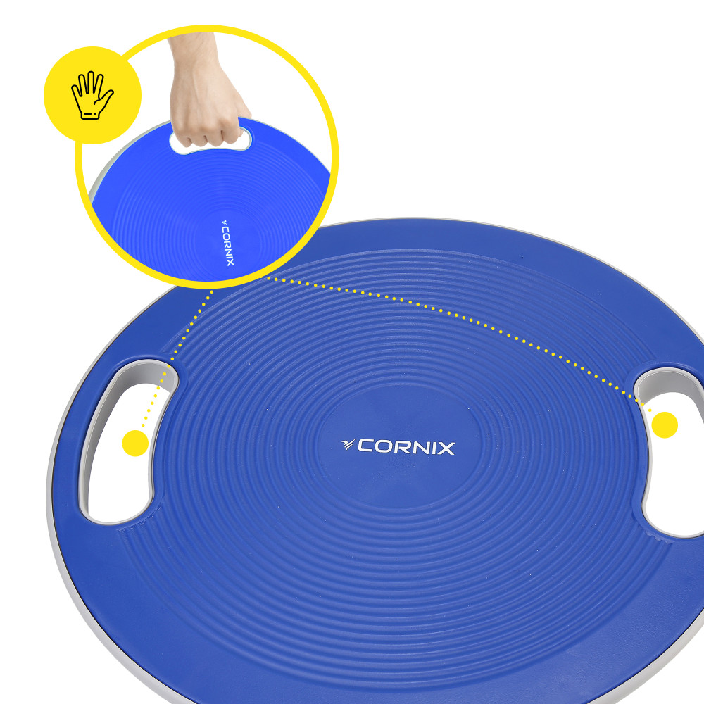 Балансувальна платформа Cornix кругла, пластикова Blue/Grey XR-0445