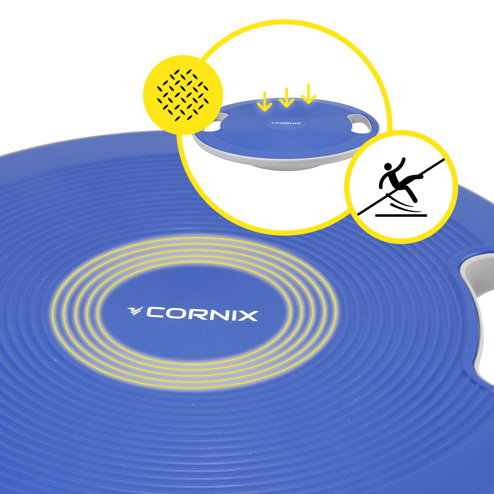 Балансувальна платформа Cornix кругла, пластикова Blue/Grey XR-0445