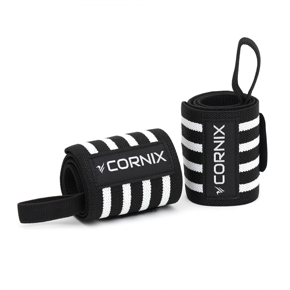 Бинты для запястий (кистовые бинты) Cornix Wrist Wraps XR-0194 Black/White