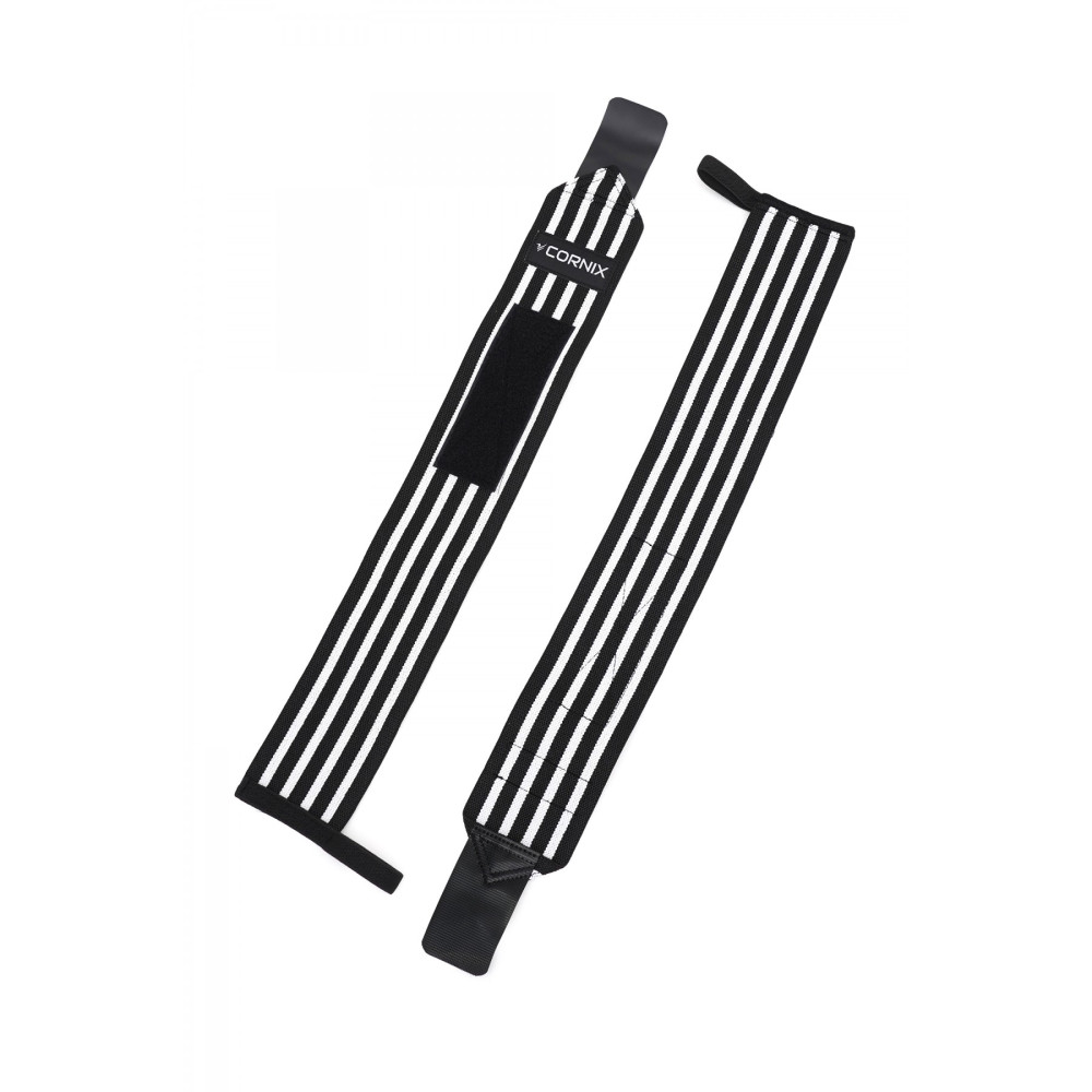 Бинты для запястий (кистовые бинты) Cornix Wrist Wraps XR-0194 Black/White