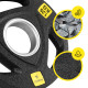 Диск олімпійський Cornix 1 x 1.25 кг 51 мм металевий, прогумований Black XR-0423