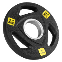 Диск олімпійський Cornix 1 x 1.25 кг 51 мм металевий, прогумований Black XR-0423