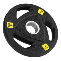 Диск олимпийский Cornix 1 x 5 кг 51 мм металлический, прорезиненный Black XR-0425