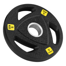 Диск олимпийский Cornix 1 x 5 кг 51 мм металлический, прорезиненный Black XR-0425